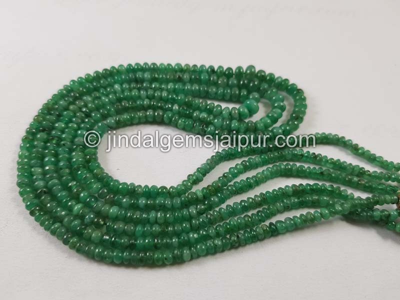 Emerald Smooth Roundelle Beads